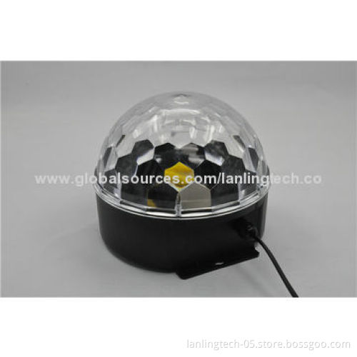 RGB 3pcs*1W Crystal Ball LED Party Light